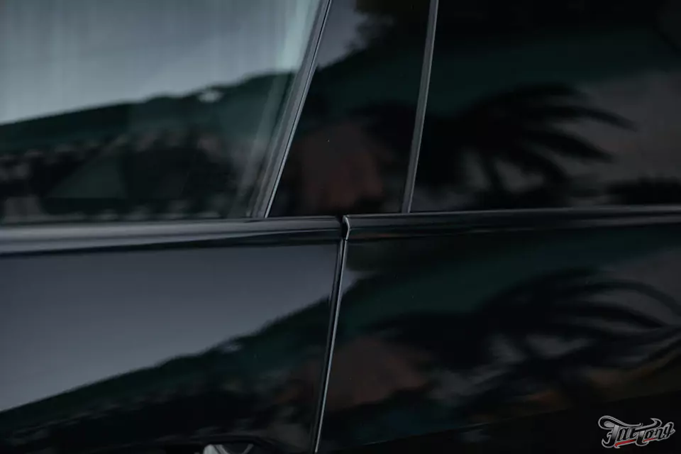 Классический карбон под матовым лаком в салоне Audi A7 и комплекс детейлинг-услуг